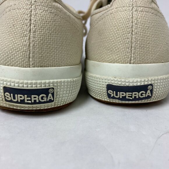 Superga Cotu Casual Canvas Sneakers Shoes Beige Men’s 5.5 / Women’s Size 7 - Picture 6 of 8